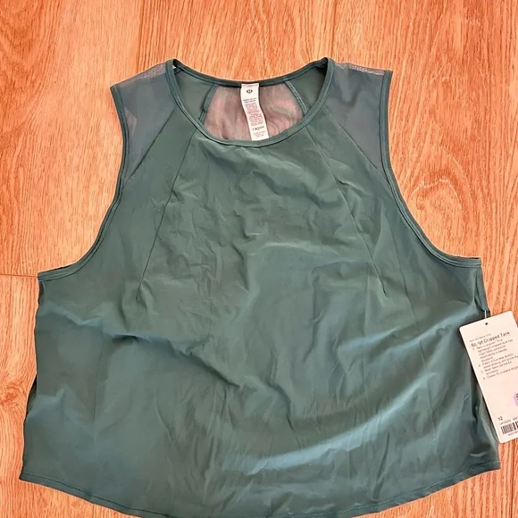 Lululemon Sculpt Cropped Tank Teal NWT 12 - Picture 2 of 5